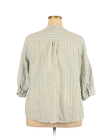 Lane Bryant 3/4 Sleeve Button-Down Shirt (view 2)