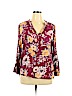 Bailey & Chloe 100% Rayon Burgundy Long Sleeve Blouse Size XL - photo 1