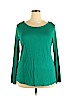ELOQUII Green Long Sleeve Top Size 18 - 20 Plus - photo 1