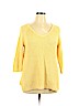Coldwater Creek Yellow Pullover Sweater Size XL - photo 1