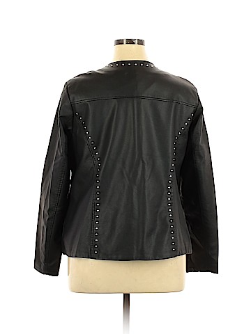 Roz & Ali Faux Leather Jacket (view 2)
