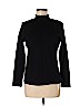 St. John's Bay 100% Cotton Black Long Sleeve Turtleneck Size M (petite) - photo 1