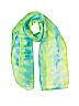 Unbranded 100% Silk Tie-dye Green Silk Scarf One size - photo 1