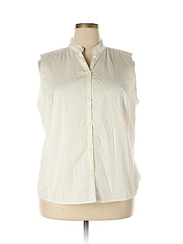 Cj Banks Sleeveless Button-Down Shirt (view 1)