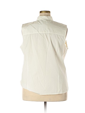 Cj Banks Sleeveless Button-Down Shirt (view 2)