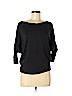 Velvet by Graham & Spencer 100% Cotton Black 3/4 Sleeve Top Size P (petite) - photo 1