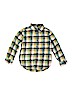 Gymboree 100% Cotton Checkered-gingham Yellow Long Sleeve Button-Down Shirt Size 5 - 6 - photo 1