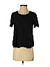 Topshop Black Short Sleeve Top Size 4 - photo 1
