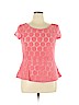 Xhilaration Pink Short Sleeve Blouse Size XL - photo 1