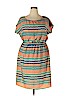 Indulge 100% Polyester Tan Casual Dress Size 2X - photo 1