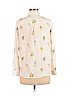H&M 100% Polyester Ivory Long Sleeve Blouse Size 6 - photo 2