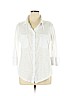 Market and Spruce 100% Cotton White Long Sleeve Button-Down Shirt Size XL - photo 1