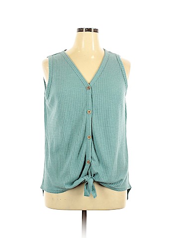 Assorted Brands Sleeveless Henley (view 1)