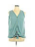 Assorted Brands Teal Sleeveless Henley Size XL - photo 1