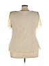 Lady Dorby 100% Polyester Tan Short Sleeve Blouse Size 24 - photo 2