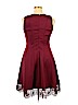 Donna Ricco Burgundy Casual Dress Size 16 - photo 2