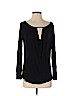 Lanston 100% Siro Modal Black Long Sleeve Top Size XS - photo 1