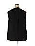 Ann Taylor 100% Polyester Black Sleeveless Blouse Size XXL - photo 2