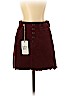 Indigo Rein 100% Cotton Burgundy Casual Skirt Size 1 - photo 1