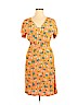 Assorted Brands Orange Casual Dress Size XL - photo 1
