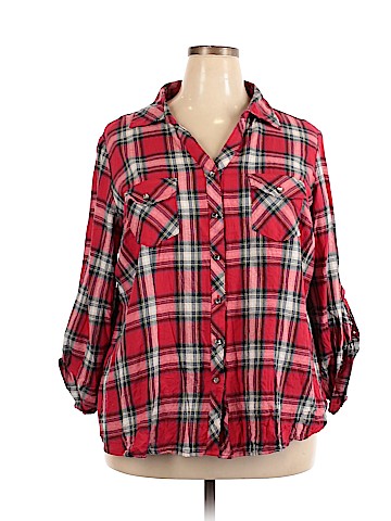 Cato Long Sleeve Button-Down Shirt (view 1)