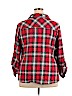 Cato 100% Cotton Red Long Sleeve Button-Down Shirt Size 22 - 24 - photo 2