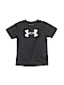 Under Armour 100% Polyester Solid Black Active T-Shirt Size 7 - photo 1