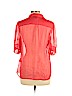DKNY 100% Silk Red Short Sleeve Silk Top Size 12 - photo 2