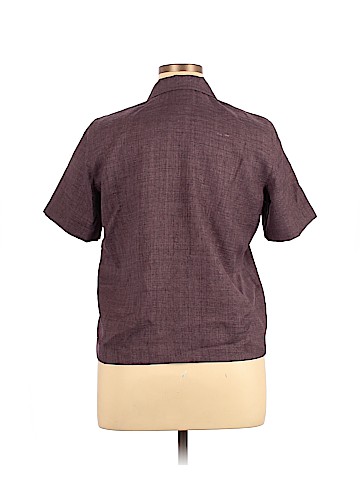 Alfred Dunner Short Sleeve Button-Down Shirt (view 2)