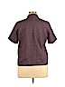 Alfred Dunner 100% Polyester Purple Short Sleeve Button-Down Shirt Size 14 - photo 2