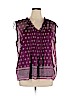 Sonoma Goods for Life 100% Polyester Purple Short Sleeve Blouse Size XL - photo 1