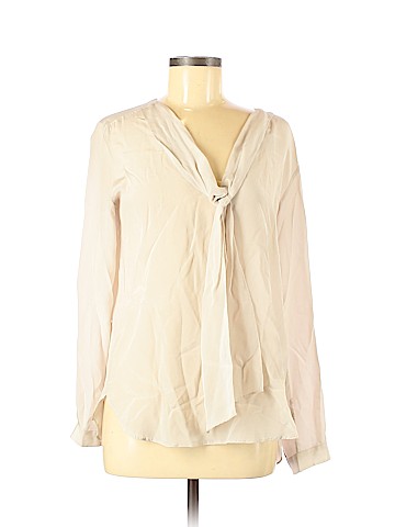 Pomandere Long Sleeve Silk Top (view 1)