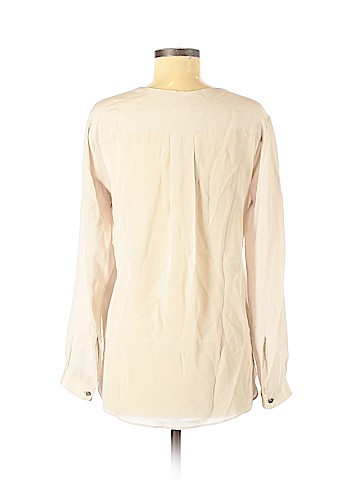 Pomandere Long Sleeve Silk Top (view 2)
