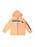 OshKosh B'gosh 100% Cotton Stripes Graphic Orange Zip Up Hoodie Size 5 - photo 1