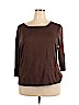 Talbots Brown Silk Pullover Sweater Size 3X - photo 1