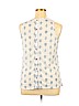 Retro-ology 100% Polyester White Sleeveless Top Size XL - photo 2