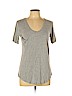 Piper Gray Short Sleeve Top Size L - photo 1