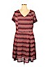 Renee C. Burgundy Casual Dress Size XL - photo 1