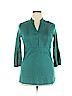 Esprit Teal 3/4 Sleeve Top Size XL - photo 1
