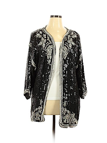 Jewel Queen Silk Cardigan (view 1)