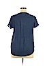 Liz Claiborne Blue Short Sleeve Blouse Size XL - photo 2