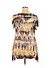World Unity Brown Short Sleeve Blouse Size 2X - photo 2
