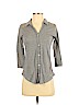 Hollister Gray Long Sleeve Button-Down Shirt Size XS - photo 1