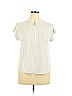 Assorted Brands Ivory Short Sleeve Blouse Size XL - photo 1