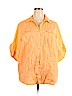 Avenue 100% Cotton Orange Short Sleeve Blouse Size 28 - photo 1