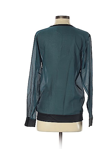 HELMUT Helmut Lang Long Sleeve Silk Top (view 2)