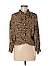 Zara TRF Tan Long Sleeve Blouse Size M - photo 1