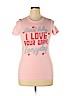 Assorted Brands 100% Cotton Pink Short Sleeve T-Shirt Size XL - photo 1