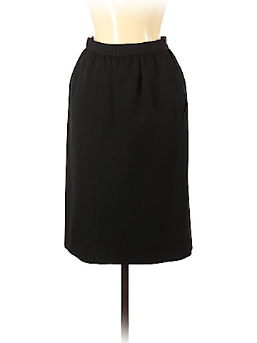 Yves Saint Laurent Rive Gauche Wool Skirt (view 2)