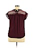 Daniel Rainn 100% Rayon Burgundy Short Sleeve Blouse Size XL (petite) - photo 2